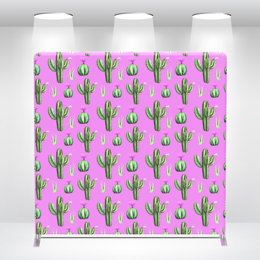 Cactus Pillow Case Photo Booth Straight Backdrop Wall Cover With Stand For Birthday Baby Shower Party Event