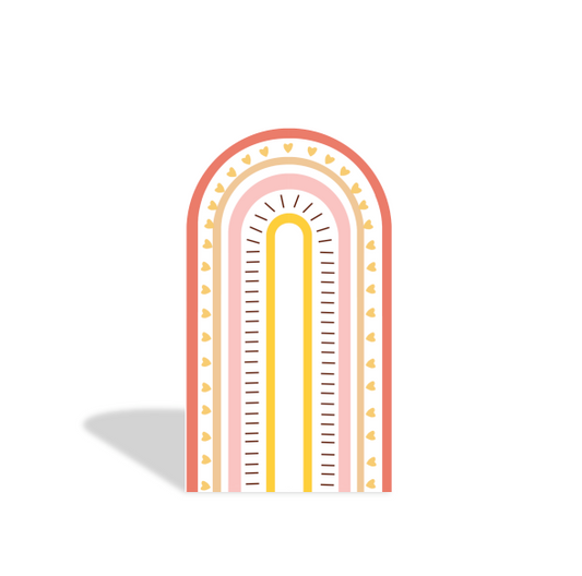Rainbow Themed Party Birthday Party Arch Backdrop Wall Cloth Cover
