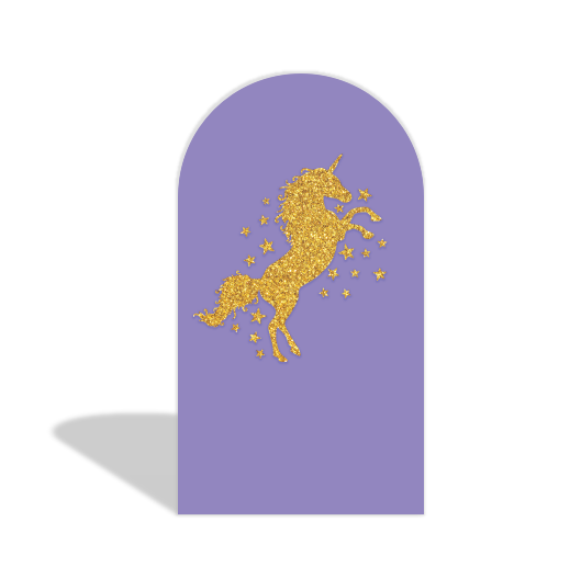 Unicorn Theme Happy Birthday Party Arch Backdrop Wall Cloth Cover