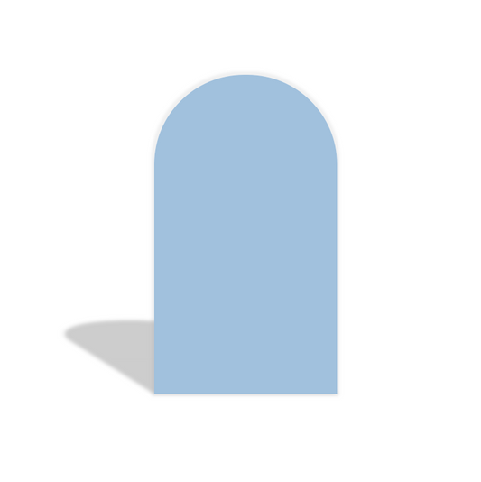 Light Blue Grid arch Birthday Party Arch Backdrop Wall Cloth Cover