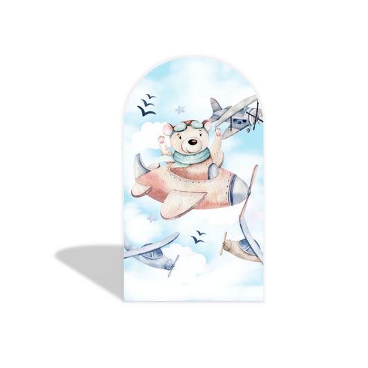 Teddy bear arch Birthday Party Arch Backdrop Wall Cloth Cover