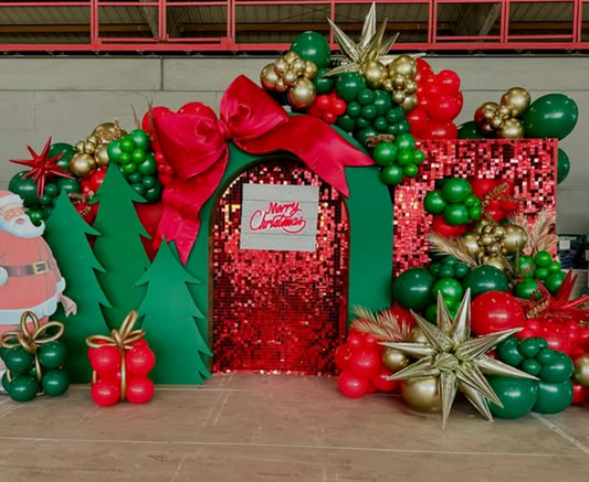 8ft by 8ft Red Sequin Shimmer Backdrop Wall Panels For Birthday Wedding Baby Shower Bridal