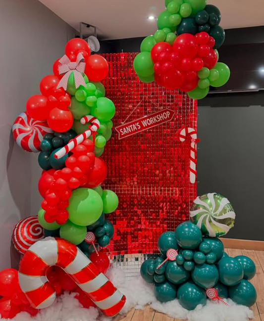 8ft by 8ft Red Sequin Shimmer Backdrop Wall Panels For Birthday Wedding Baby Shower Bridal