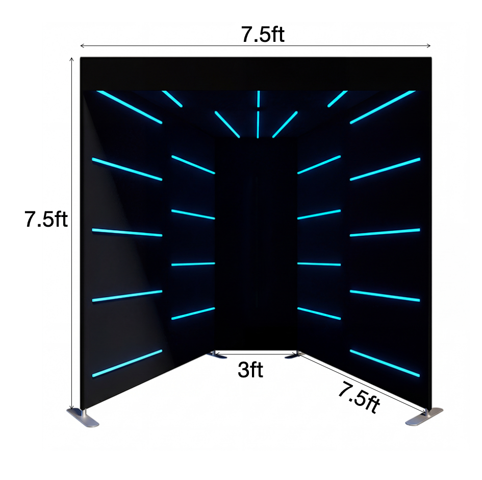VOGUE LED Video Photo Booth Enclosure