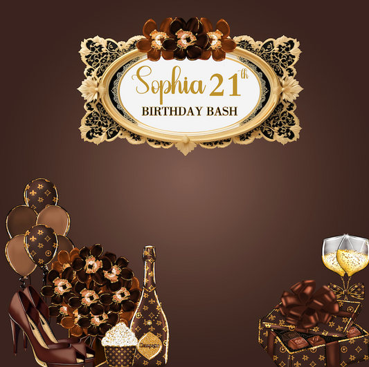 20th 30th 40th 50th 60th Birthday Fabric Birthday Party Backdrop