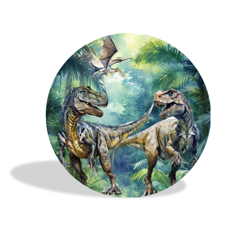 Jurassic Park Dinosaur Party Decoration Round Circle Backdrop Cover Plinth Cylinder Pedestal Cover