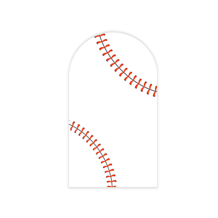 Baseball Birthday Party Arch Backdrop Wall Cloth Cover