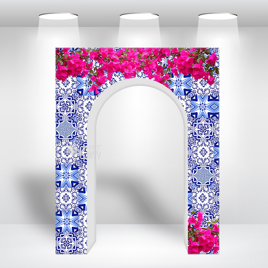 Aluminum Alloy Tube 3D Open Door Welcome Arch Backdrop Wall Stand For Birthday Wedding Party Decoration
