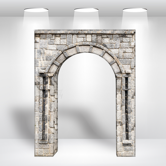 Aluminum Alloy Tube 3D Open Door Welcome Arch Backdrop Wall Stand For Birthday Wedding Party Decoration