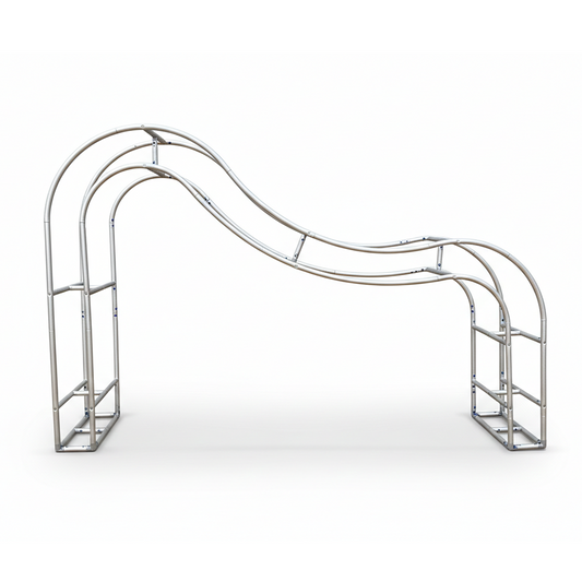 Soporte de arcos de ondas 3D para fiestas