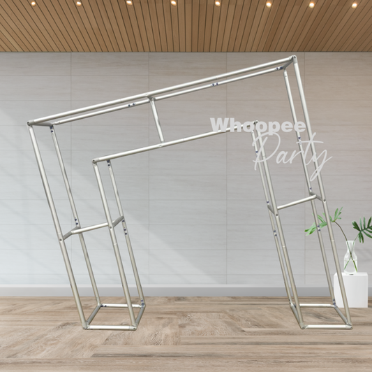 Slanted Square 3D Arch Backdrop Stand For Birthday Wedding Party Decoration Made of Aluminum Alloy Tube