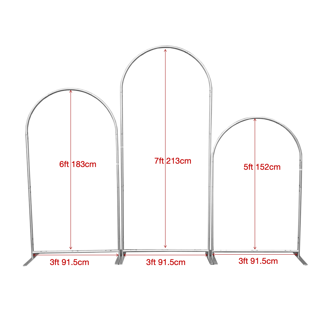 Aluminum Alloy Chiara Arch Backdrop Wall Stand And Cover Set For Baby Shower Birthday Wedding Party Decoration