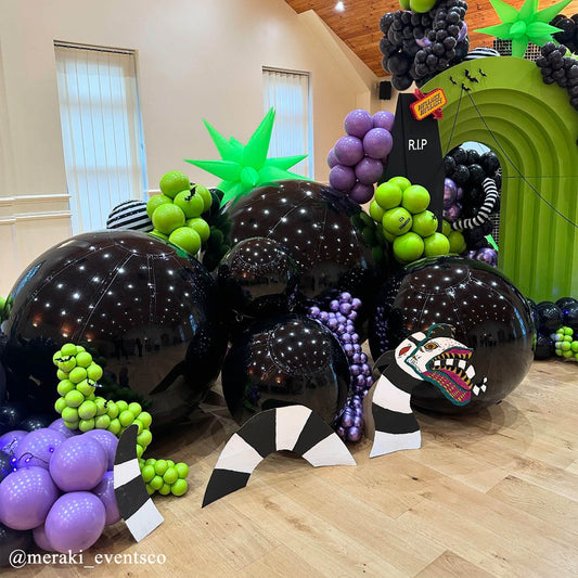 Black Color Inflatable Mirror Ball Reusable Big Bubble Shiny Balloon Balls