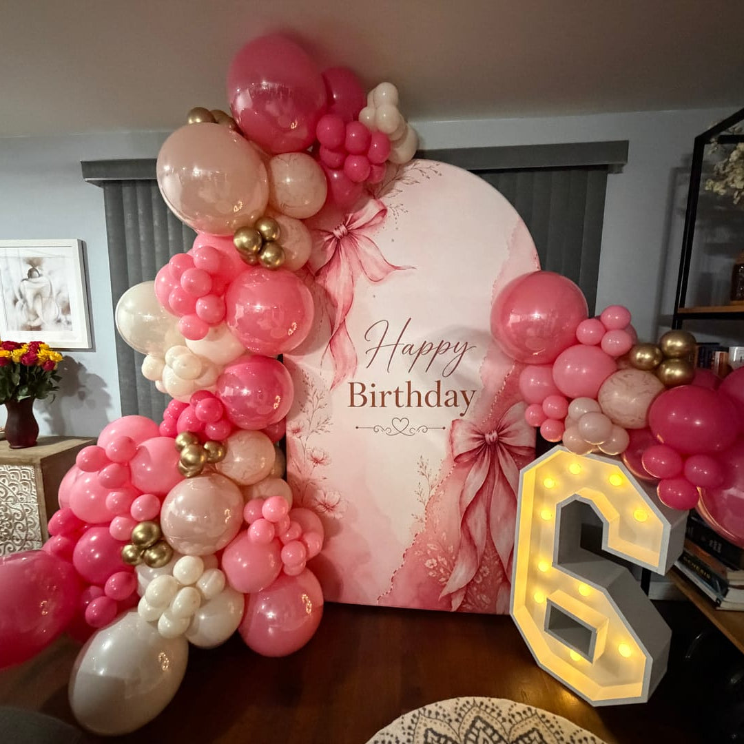 4*7Ft Aluminum Arch Backdrop Stand For Birthday Wedding Party Decoration