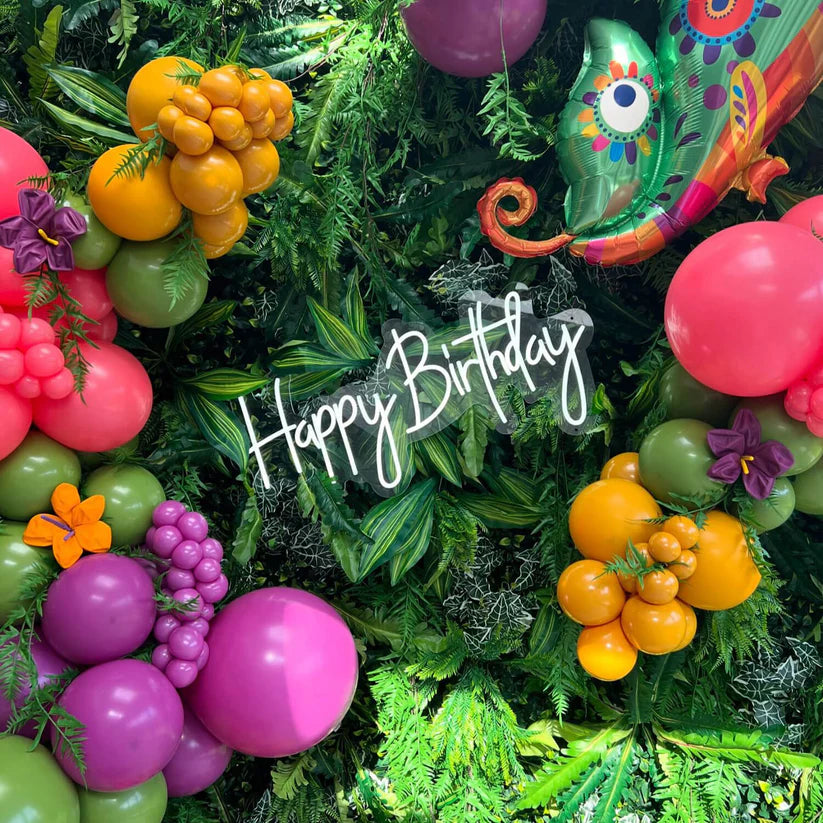 Handmade Artificial Cloth Curtain Tropical Green Palm Plant Wall For Birthday Baby Shower Wedding Backdrop Decoration Outdoor Event Party Decor Props