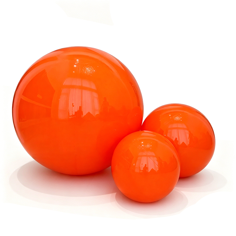Bola de espejo inflable de color arcoíris iridiscente, reutilizable, de burbujas grandes y brillantes.