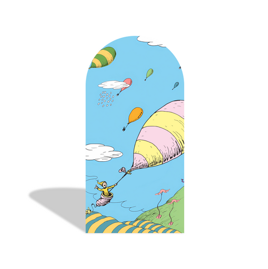 Oh Baby The Place You'll Go Birthday Baby Shower Party Arch Backdrop Wall Cloth Cover