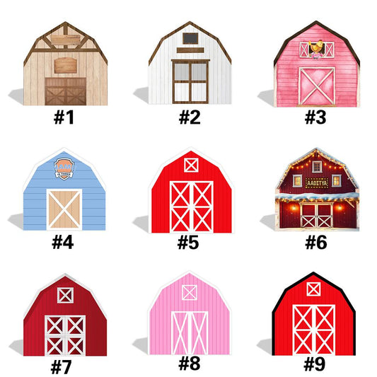 7x7ft Farm House Barn Arch Backdrop Wall Cover Stand For Birthday Baby Shower Party Decoration