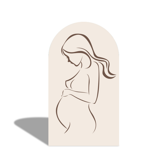 Boho Teddy Bear Pregnancy Mather Baby Shower Party Arch Backdrop Wall Cloth Cover