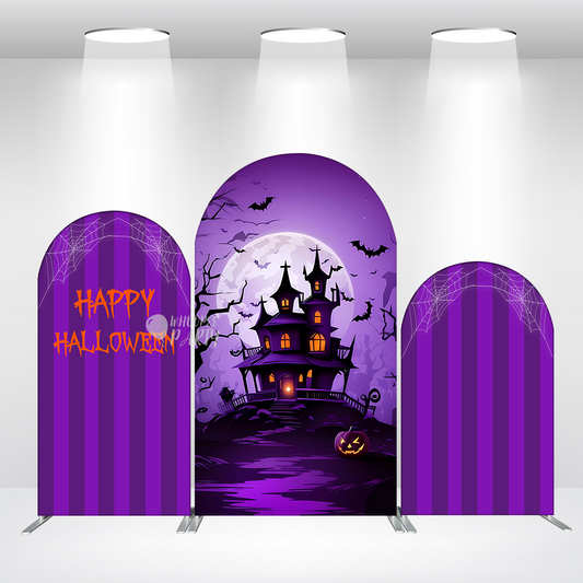Halloween Party Arch Backdrop Wall Cloth Cover