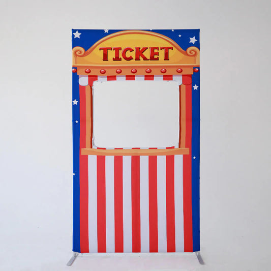 4x7ft Hollow Collapsible Panel Party Photo Booth Backdrop Stand