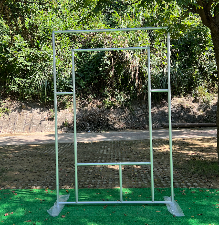 Fondo de fiesta rectangular ahuecado hecho de tubos de aleación de aluminio