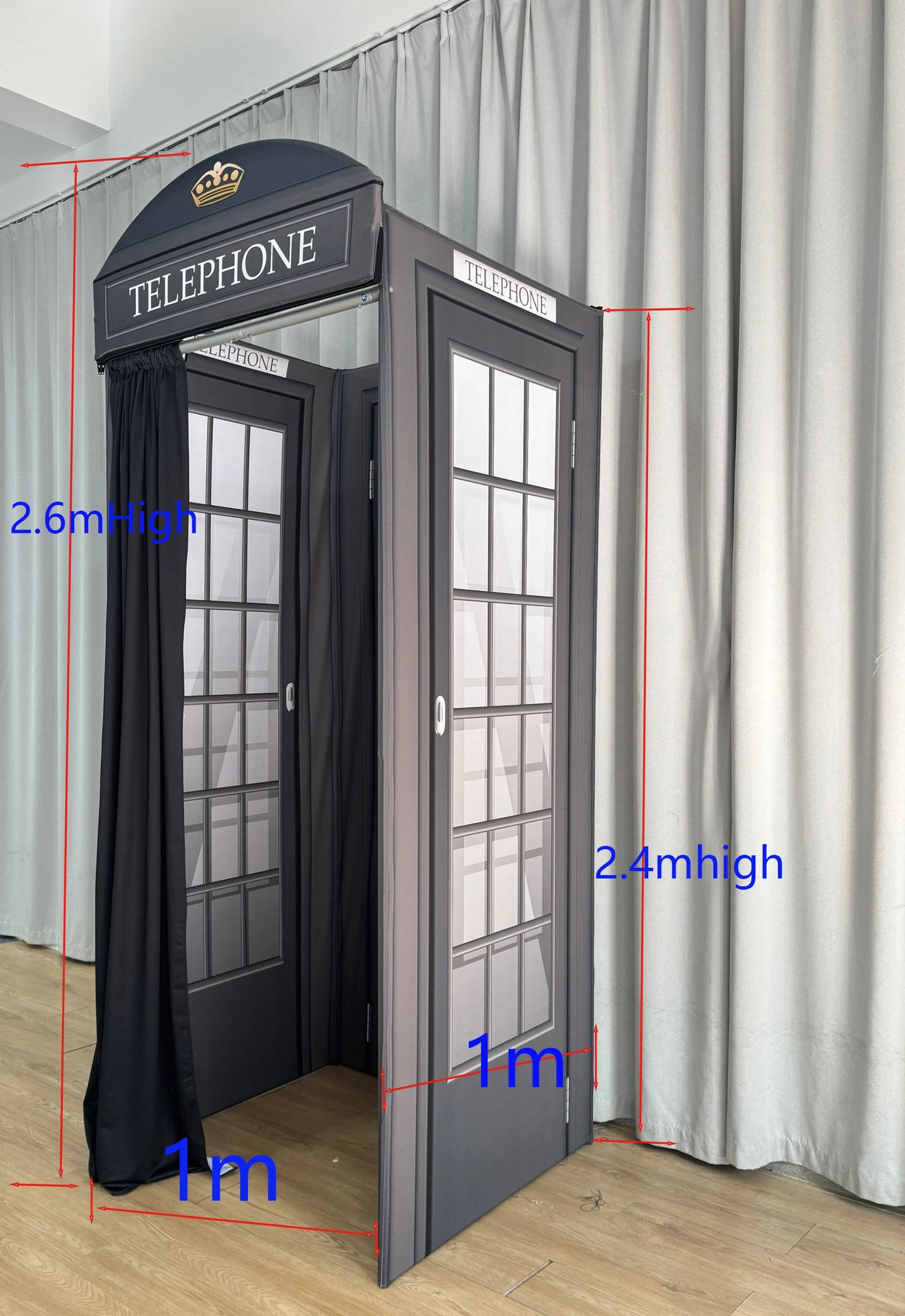 Telephone Booth Party Photo Booth Birthday Backdrop Stand
