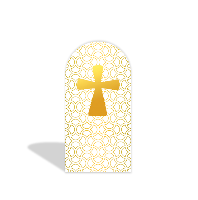 Fondo arqueado con temática de ángel sagrado | Decoración para fiesta de bautizo o primera comunión