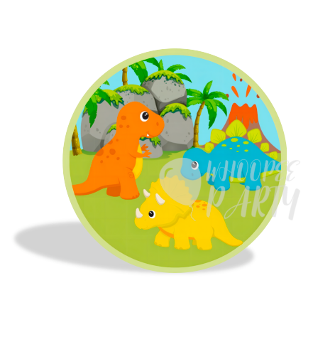 The Dinosaur Baby Decoration Round Circle Backdrop Cover Plinth Cylinder Pedestal Cover
