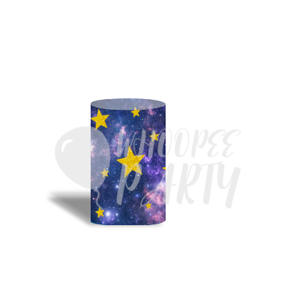 Space Theme Galaxy Background Decoration Round Circle Backdrop Cover Plinth Cylinder Pedestal Cover