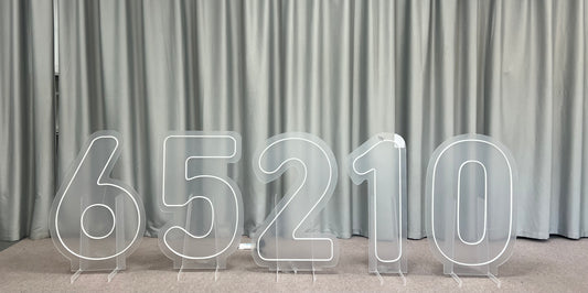 Customized Neon Sign Number LED Neon Sign Proposal Party Decoration Backdrop