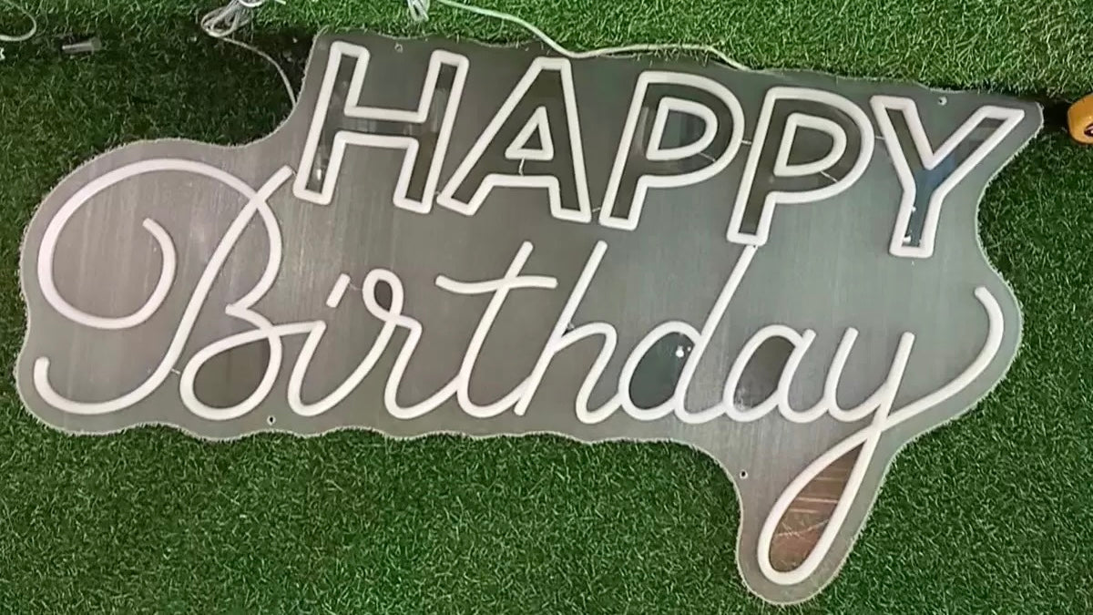 Customized Neon Sign Happy birthday Day LED Neon Sign Proposal Party Decoration Backdrop