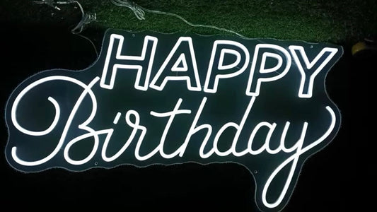 Customized Neon Sign Happy birthday Day LED Neon Sign Proposal Party Decoration Backdrop