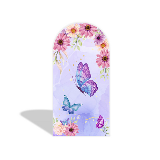 Butterfly Birthday Party Arch Backdrop Wall Cloth Cover