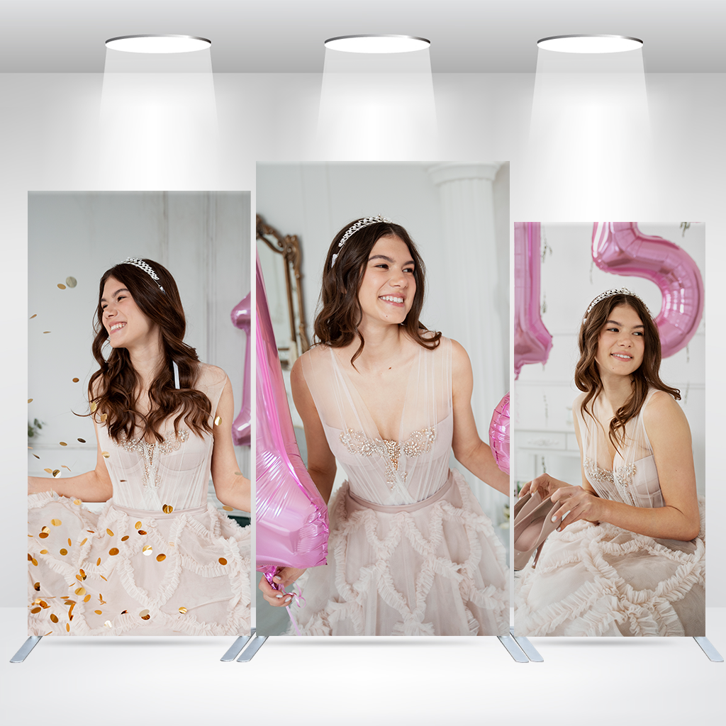 Custom Rectangle Arch Backdrop Cover For Birthday Baby Shower Bride Decade Wedding Graduation Party