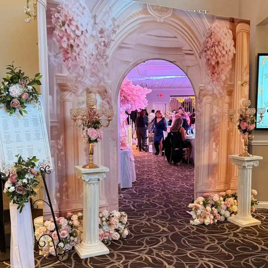 custom welcome backdrop