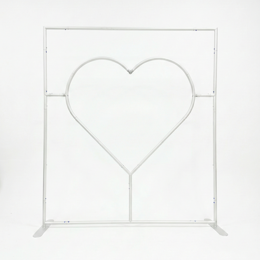 cutout heart backdrop stand