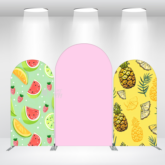 Fruit Watermelon Theme Party Arch Backdrop Wall Cloth Cover