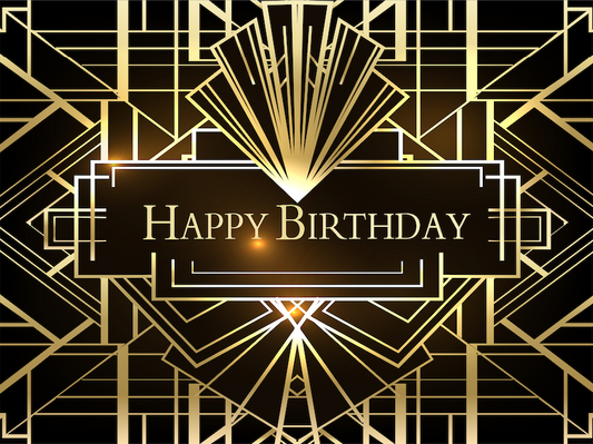 Gatsby Party Roaring Birthday Party Decoration Fabric Background Backdrop