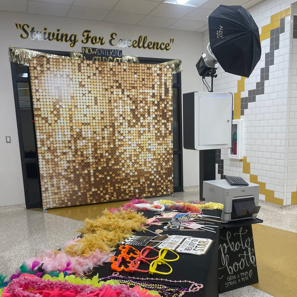 gold sequin pillowcase photo booth backdrop 1