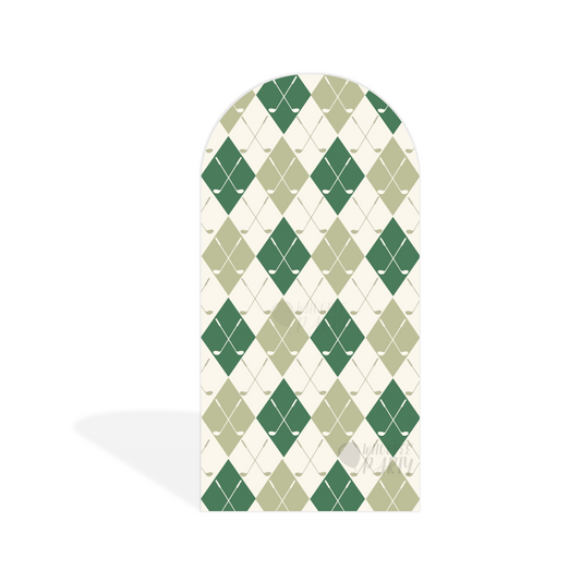 Hole IN One Golf Theme Arch Birthday Party Arch Backdrop Wall Cloth Cover