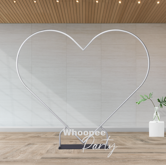 Heart Shape Aluminum Arch Photo Booth Backdrop Wall Stand For Birthday Wedding Mather's Day Party Decoration