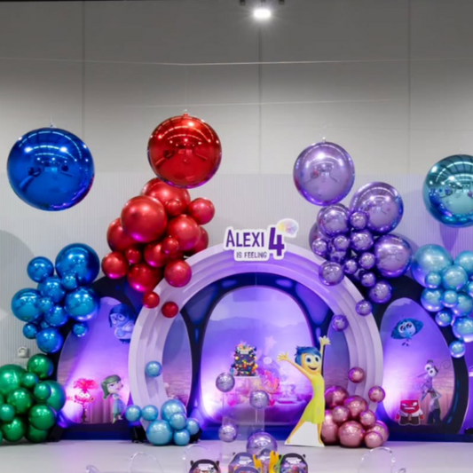 Purple Color Inflatable Mirror Ball Reusable Big Bubble Shiny Balloon Balls