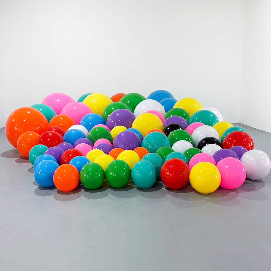 Large Matte Inflatable Balls Orange PVC Reusable Event Decor for Party & Wedding