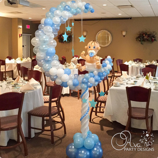 1m Round Flower Balloon Arch Stand – Build 4 Shapes: Question Mark, Moon, Circle & Semi-Circle