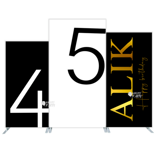 Personalization Anniversary Birthday Party Rectangular Backdrop Wall Cloth Cover