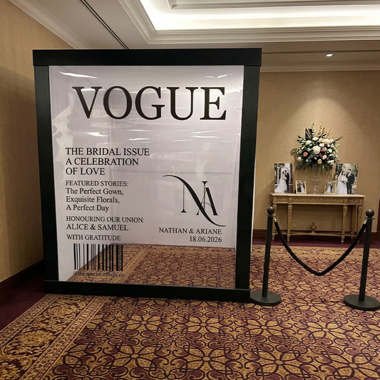6.5x7.5ft Walk-In Party VOGUE Magazine Photo Booth Box Turn Every Guest Into a Cover Star