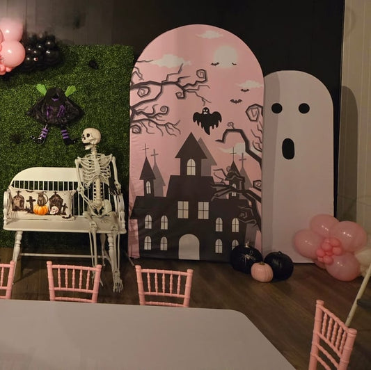 Halloween Holiday Decoration Arch Backdrop Wall Cloth Cover