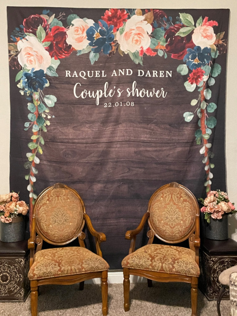 Custom Fabric Backdrop Step And Repeat For Birthday Wedding Baby Shower Party Decoration