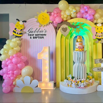 Chiara Ripple Birthday Baby Shower Party Arch Backdrop Wall Cloth Cover